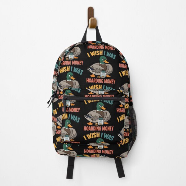 Item preview, I Wish I Was Hoarding Money Funny Duck Finance Quote designed and sold by TeeTimeTreasure.