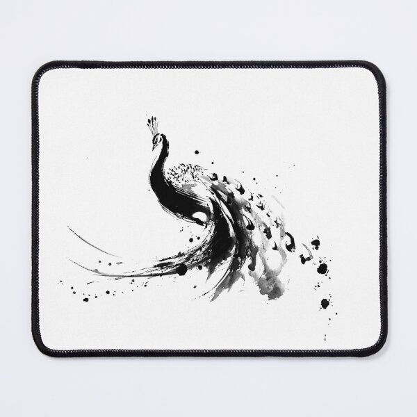 Item preview, Copy of Abstract Peacock Ink Splatter Art Painting designed and sold by NitzanEArt.