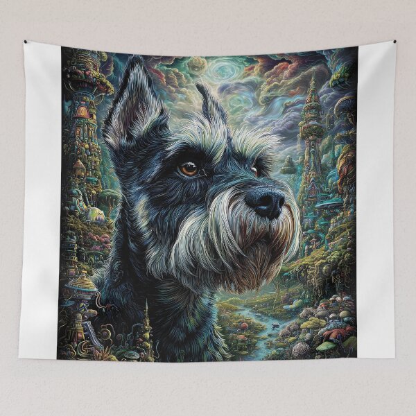 Item preview, Schnauzer in a Fantasy World designed and sold by lautir.