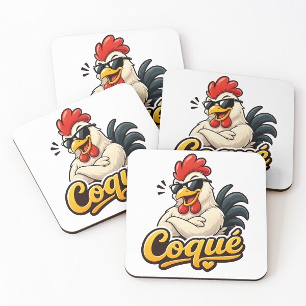 Item preview, Cool Coqué Rooster with Sunglasses – Funny Chicken Cartoon designed and sold by AFI-Studio.