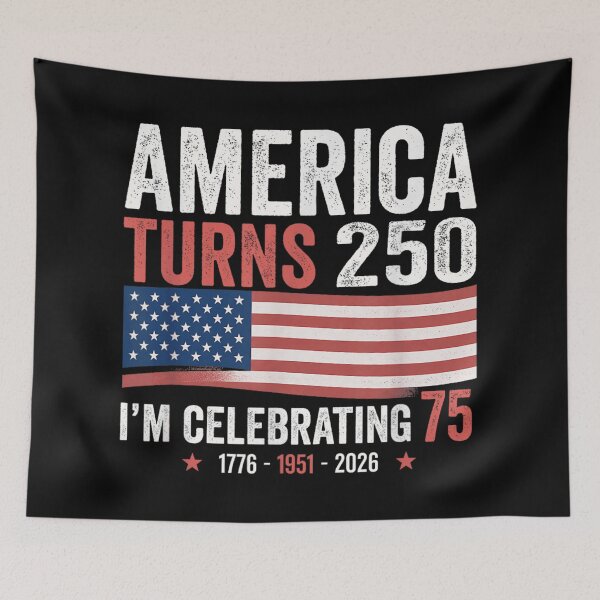 Item preview, America Turns 250 Semiquincentennial Celebration Born In 1951 Turning 75 Birthday designed and sold by Serene woods.