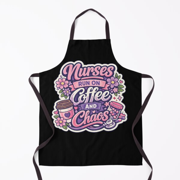 Item preview, Nurses Run On Coffee And Chaos T-Shirt | Funny Nurse Gift | Nurse Life Shirt designed and sold by VaultVibes.