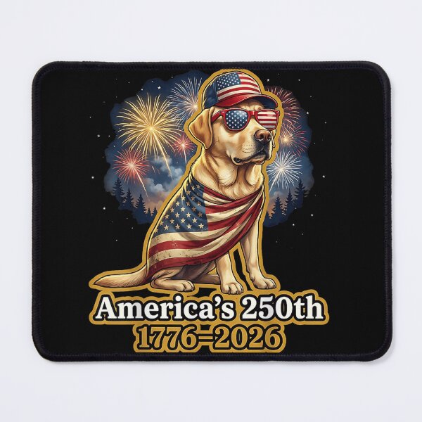 Item preview, America 250th Anniversary Patriotic Golden Retriever Dog Wearing American Flag Sunglasses designed and sold by Serene woods.