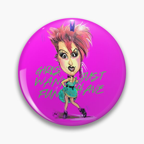 Item preview, Cindy Lauper Girls Just Wanna Fun designed and sold by Caricaturas.
