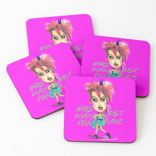 Item preview, Cindy Lauper Girls Just Wanna Fun designed and sold by Caricaturas.