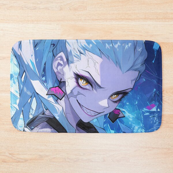 Item preview, Daki Demon Slayer Ice Neon Waifu Aesthetic Portrait designed and sold by bystudiolereve.