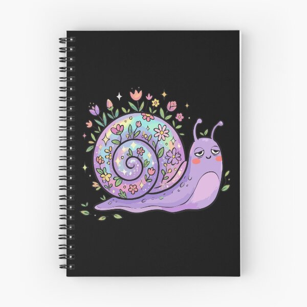 Item preview, Iridescent Floral Shelled Purple Snail designed and sold by Emegan Print Art.