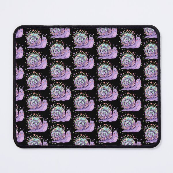 Item preview, Iridescent Floral Shelled Purple Snail designed and sold by Emegan Print Art.