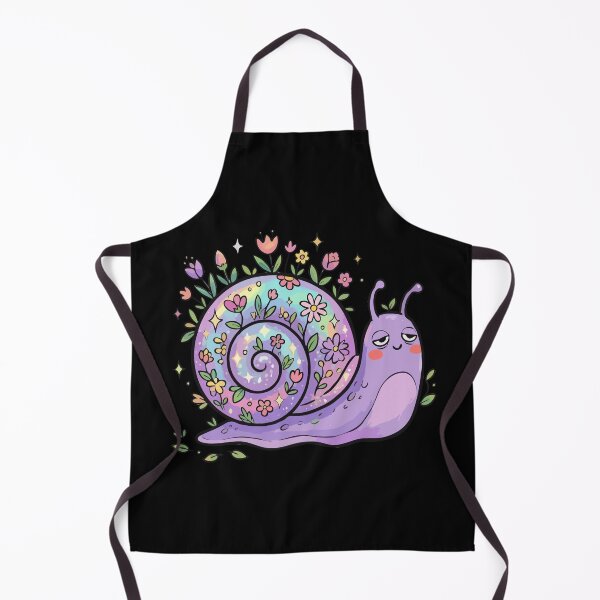 Item preview, Iridescent Floral Shelled Purple Snail designed and sold by Emegan Print Art.