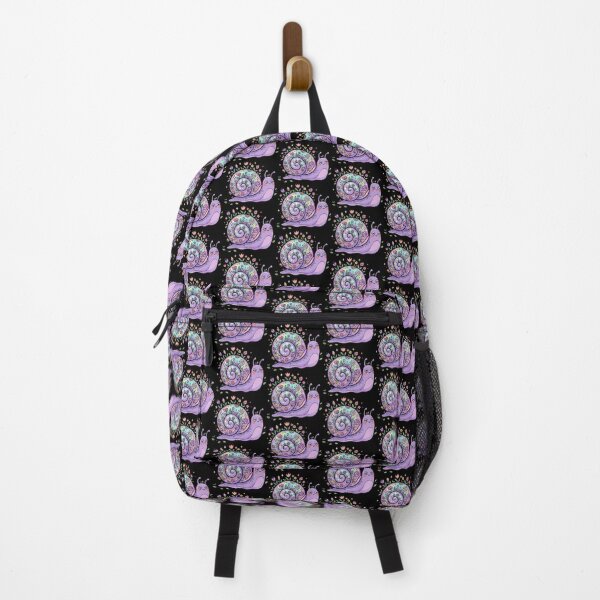 Item preview, Iridescent Floral Shelled Purple Snail designed and sold by Emegan Print Art.