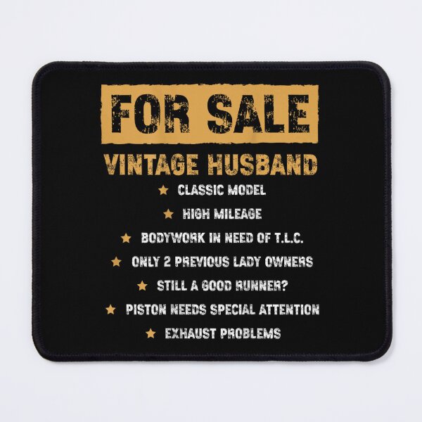 Item preview, For Sale Vintage Husband Classic Model High Mileage Funny Marriage Joke designed and sold by Serene woods.
