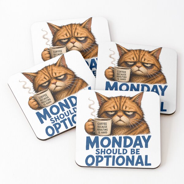 Item preview, Monday Should Be Optional Grumpy Cat Coffee designed and sold by Rightstudio1.