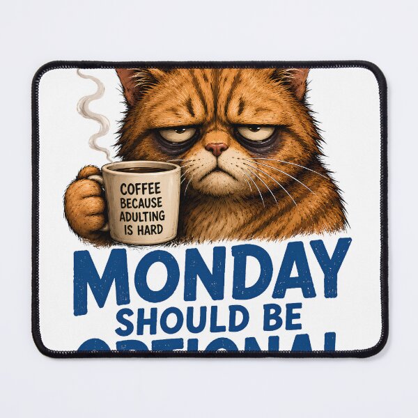 Item preview, Monday Should Be Optional Grumpy Cat Coffee designed and sold by Rightstudio1.