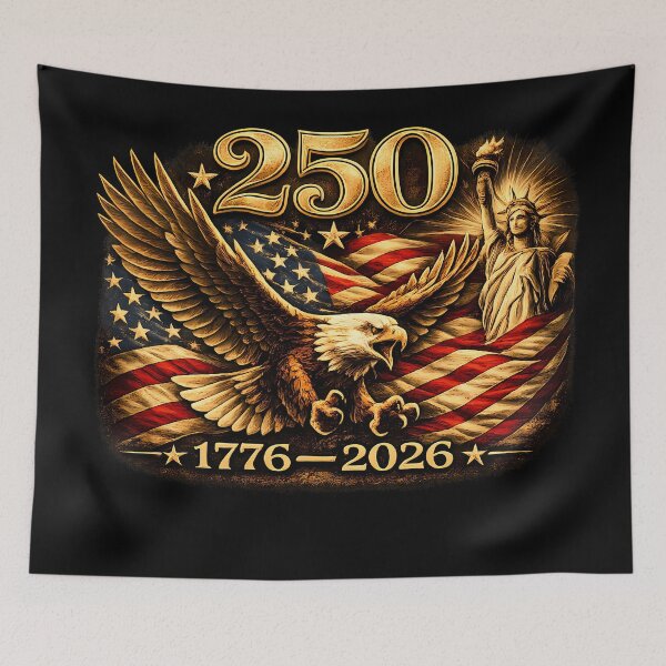 Item preview, USA 250th Anniversary Eagle Shirt Patriotic American Flag 1776 2026 Tee designed and sold by clockedoutwearshop.