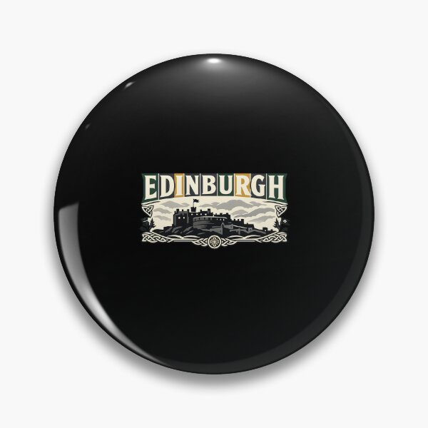 Item preview, Edinburgh Nights Retro Vintage Travel Shirt designed and sold by SJarts Creative Studio.