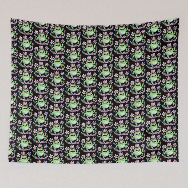 Item preview, Joyful Radiant Botanical Toad in Boots designed and sold by Emegan Print Art.