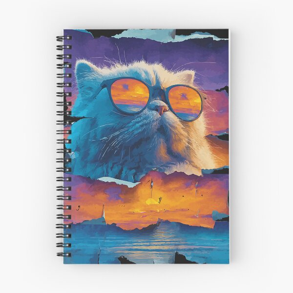 Item preview, Persian Cat with Sunglasses Sunset Beach Tropical Summer  designed and sold by Littermin.