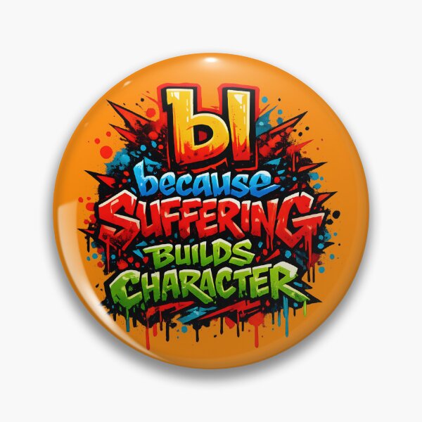 Item preview, Ы Because Suffering Builds Character – Russian Phonetics Meme Graffiti designed and sold by Nerd Romance Café.