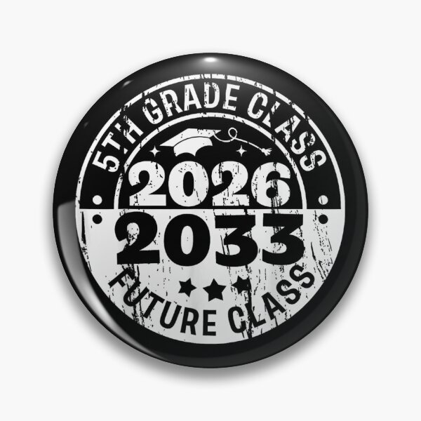 Item preview, 5th Grade Class 2026 Future Class 2033 Graduation Circle Stamp designed and sold by Taniyah Gomes.
