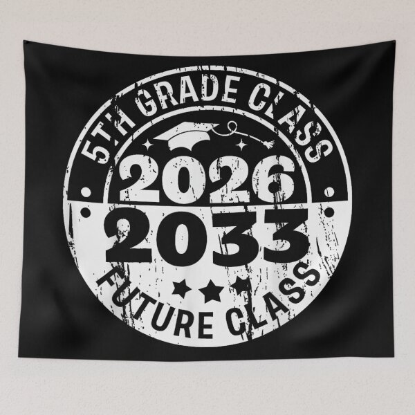 Item preview, 5th Grade Class 2026 Future Class 2033 Graduation Circle Stamp designed and sold by Taniyah Gomes.
