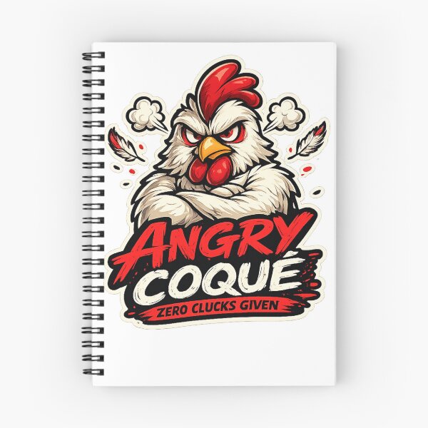 Item preview, Angry Coqué – Zero Clucks Given Funny Chicken designed and sold by AFI-Studio.