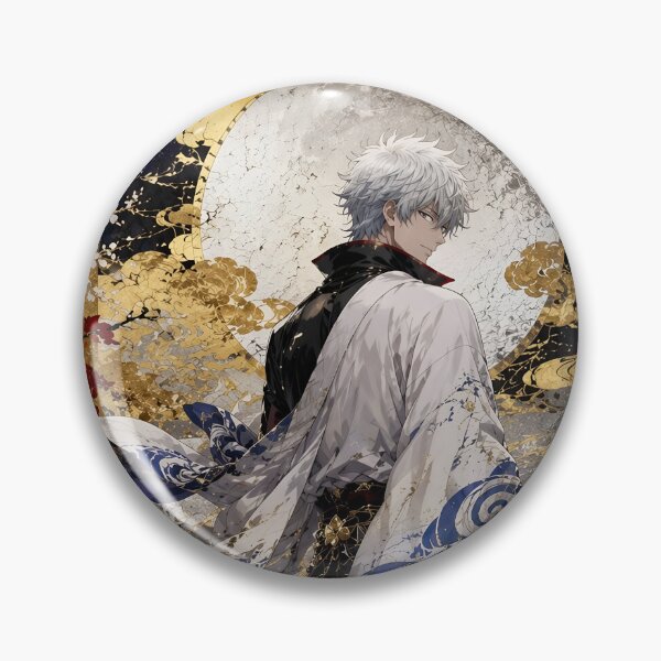 Item preview, Gintoki Sakata Moonlit Samurai | Elegant Gintama Anime Fan Art in Japanese Ukiyo-e Style designed and sold by Dyan4.