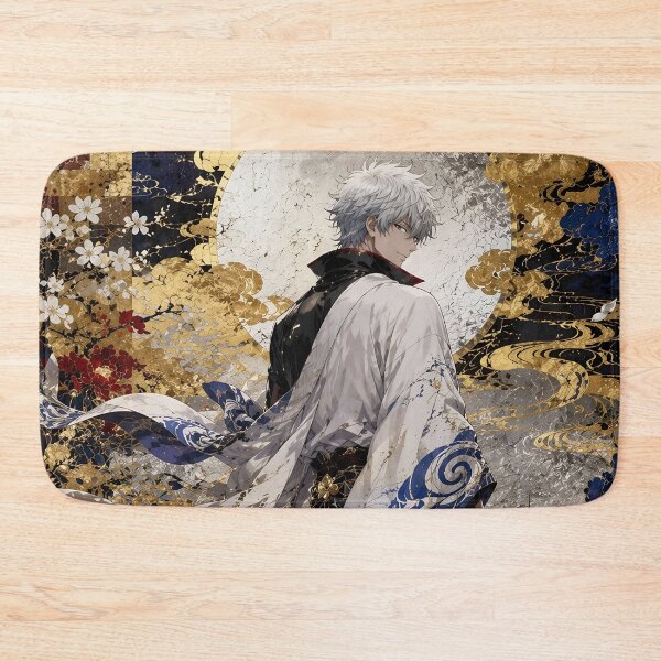 Item preview, Gintoki Sakata Moonlit Samurai | Elegant Gintama Anime Fan Art in Japanese Ukiyo-e Style designed and sold by Dyan4.