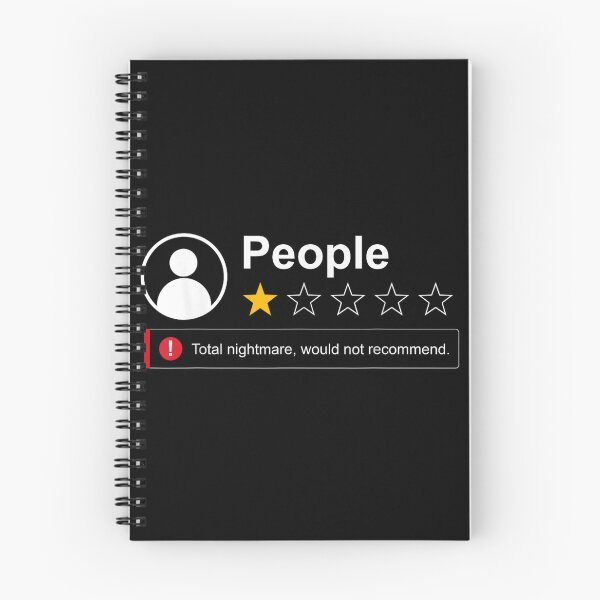 Item preview, People One Star Review Total Nightmare Would Not Recommend Sarcastic Quote designed and sold by Taniyah Gomes.
