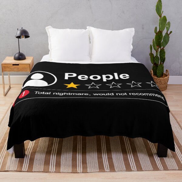 Item preview, People One Star Review Total Nightmare Would Not Recommend Sarcastic Quote designed and sold by Taniyah Gomes.