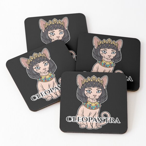 Item preview, Cleopawtra Cute Egyptian Sphinx Cat Cartoon designed and sold by Blupunk.