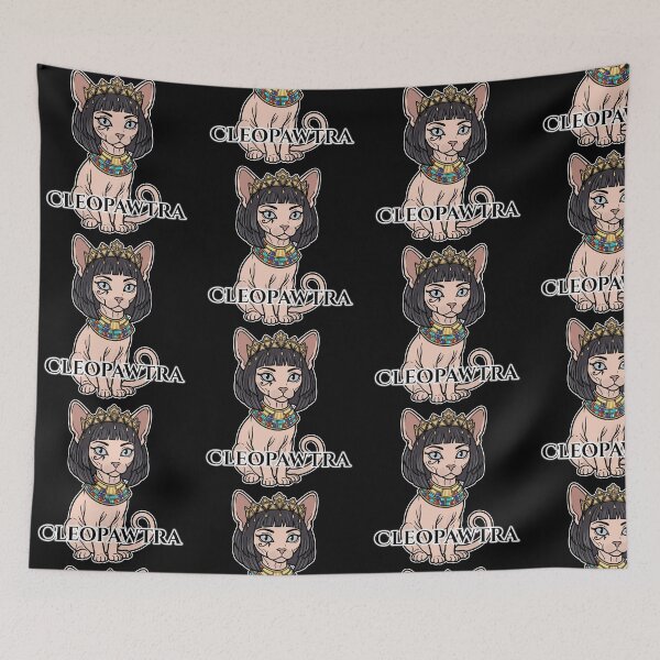 Item preview, Cleopawtra Cute Egyptian Sphinx Cat Cartoon designed and sold by Blupunk.