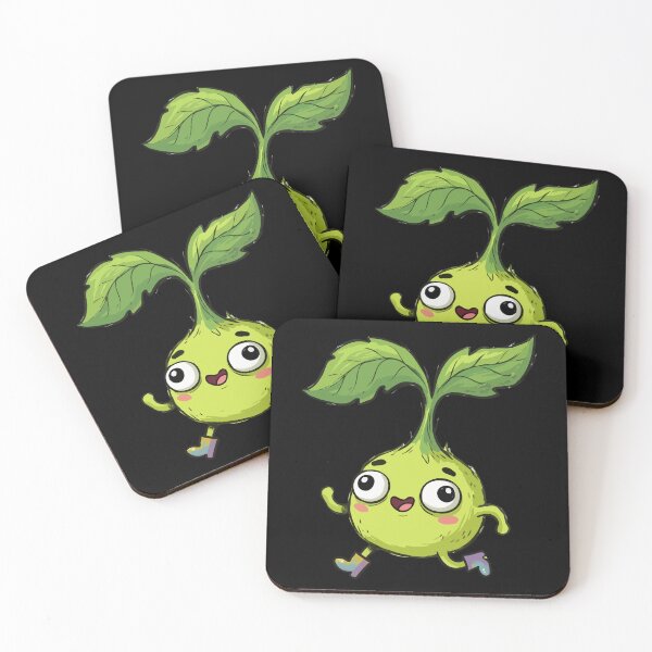 Item preview, Happy Seedling Sprinting designed and sold by Emegan Print Art.