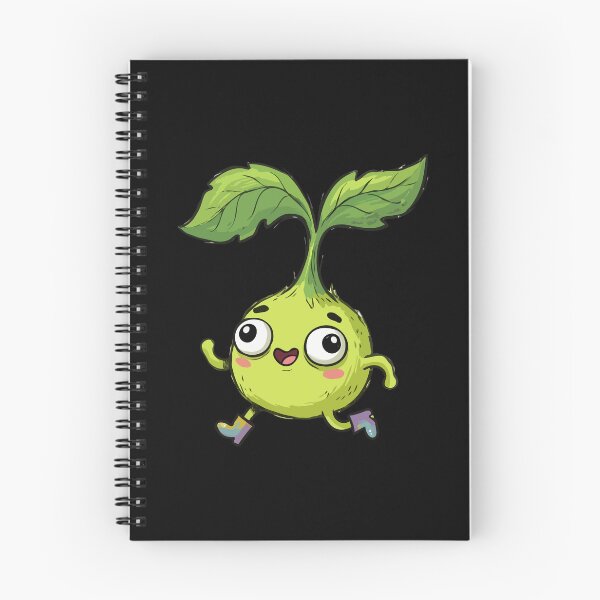 Item preview, Happy Seedling Sprinting designed and sold by Emegan Print Art.