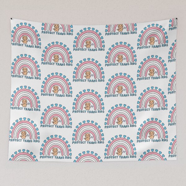 Item preview, Protect Trans Kids - Kawaii Cat Transgender Pride Advocacy Art designed and sold by Blupunk.