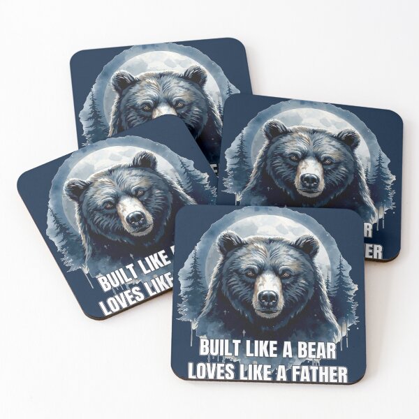 Item preview, Built Like a Bear Loves Like a Father – Father’s Day Bear Design designed and sold by Biedroneczka.