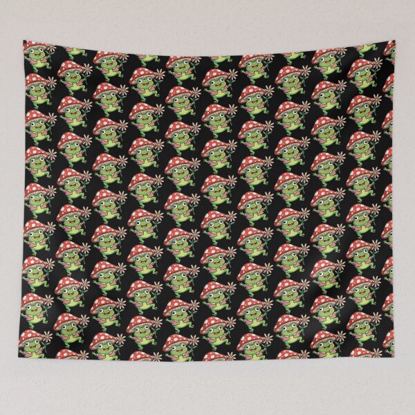 Item preview, Red Fungal Headwear Toadstools Positivity designed and sold by Emegan Print Art.