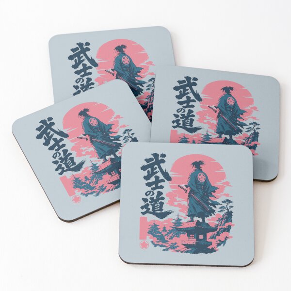 Item preview, Samurai Warrior Sunset Pagoda Landscape designed and sold by AwesomeBeyondLimits.