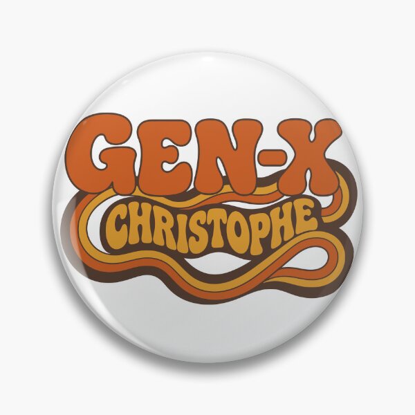 Item preview, Gen X Christophe – Retro design vintage GEN-X designed and sold by digital.stickerperso.com.