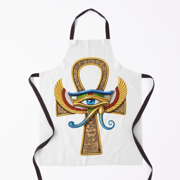 Item preview, Winged Ankh & Eye of Horus – Sacred Egyptian Protection Symbol designed and sold by GulfSignature.