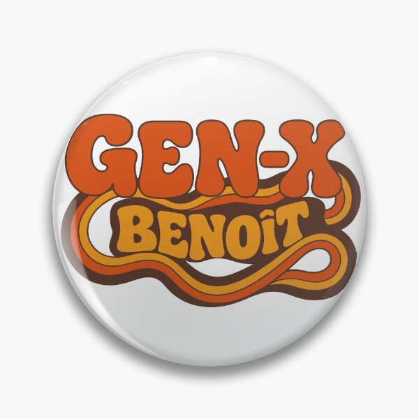 Item preview, Gen X Benoît – Retro design vintage GEN-X designed and sold by digital.stickerperso.com.