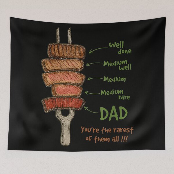 Item preview, Funny Father Day Steak Doneness Chart Gift Ideas For Bbq Grilling Dad designed and sold by MassonCalepon.