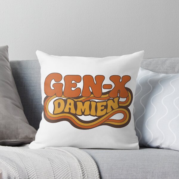 Item preview, Gen X Damien – Retro Vintage GEN-X Design designed and sold by digital.stickerperso.com.