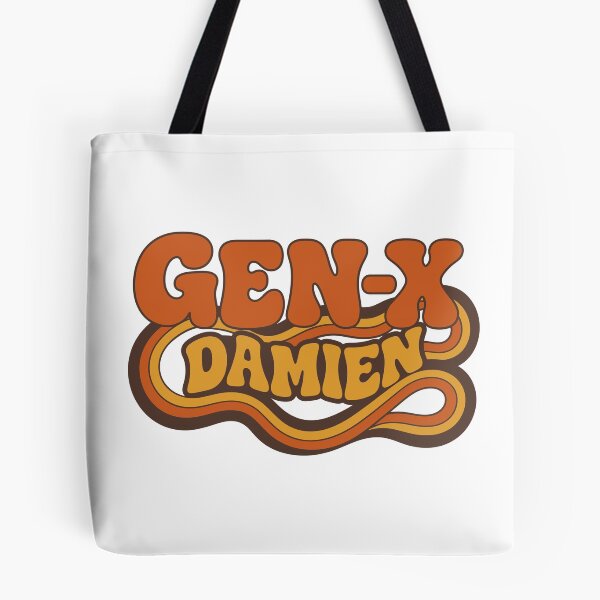 Item preview, Gen X Damien – Retro Vintage GEN-X Design designed and sold by digital.stickerperso.com.