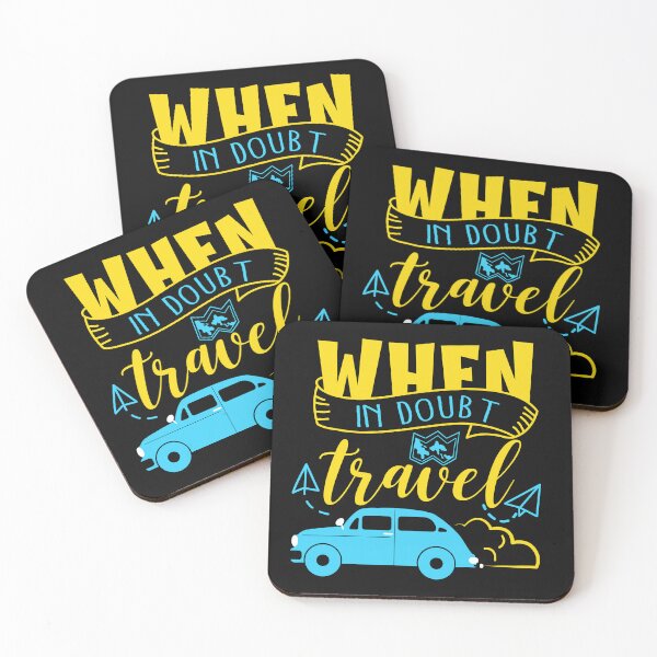 Item preview, When In Doubt Travel Typography designed and sold by teeperfect.