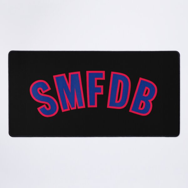 Item preview, Retro Varsity Style Arch Text Smfdb Blue Red Sport Fan Merchandise designed and sold by MassonCalepon.