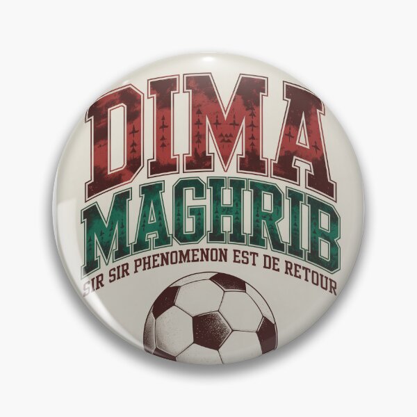 Item preview, Morocco Dima Maghrib Always Morocco Atlas Lions World Cup 2026 - Moroccan Darija Streetwear Vintage Football Design designed and sold by SofDelAtlas.