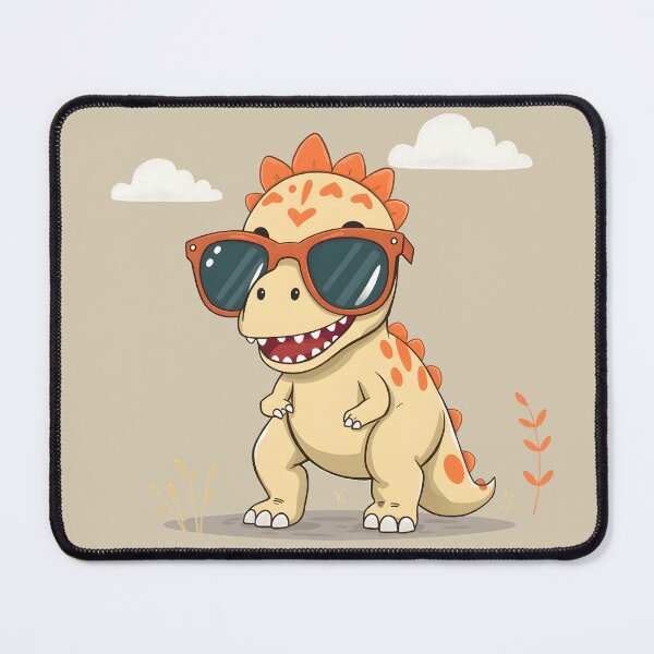 Item preview, Cool Dinosaur with Sunglasses - Funny Cute Kids' T-Rex Dino Cartoon designed and sold by Amplify-n-Co.