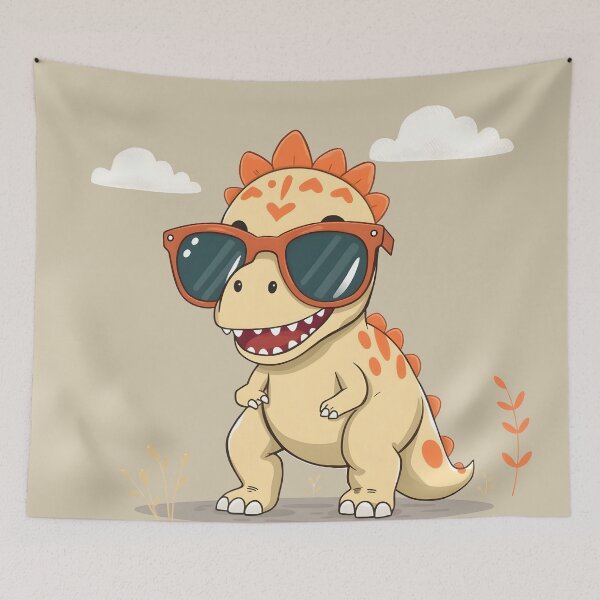 Item preview,  Cool Dinosaur with Sunglasses - Funny Cute Kids' T-Rex Dino Cartoon designed and sold by Amplify-n-Co.