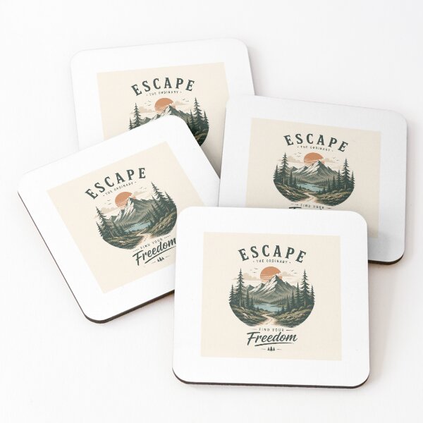 Item preview, Vintage Mountain Escape – Find Your Freedom Retro Nature Design designed and sold by GUINewAlex.
