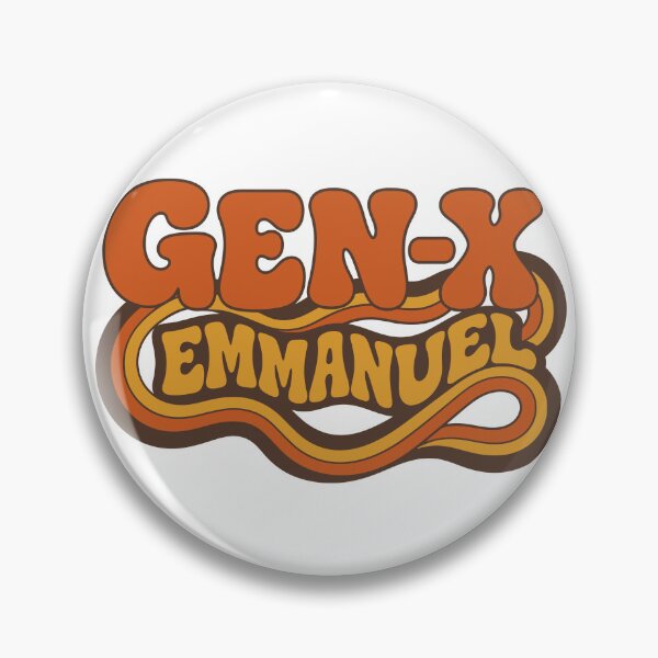 Item preview, Gen X Emmanuel – Retro design vintage GEN-X designed and sold by digital.stickerperso.com.